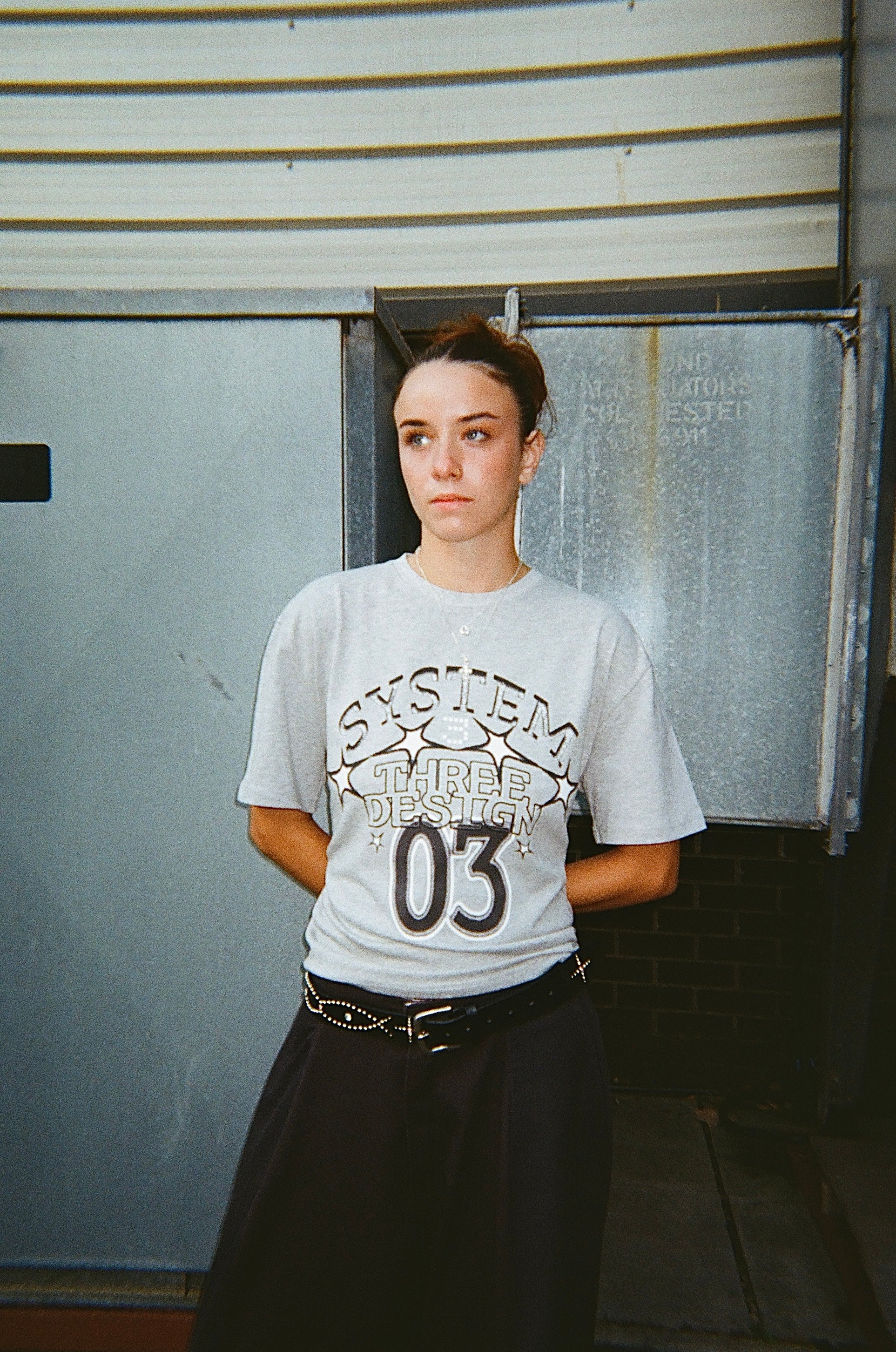 System Three Overlogo Tee - Grey