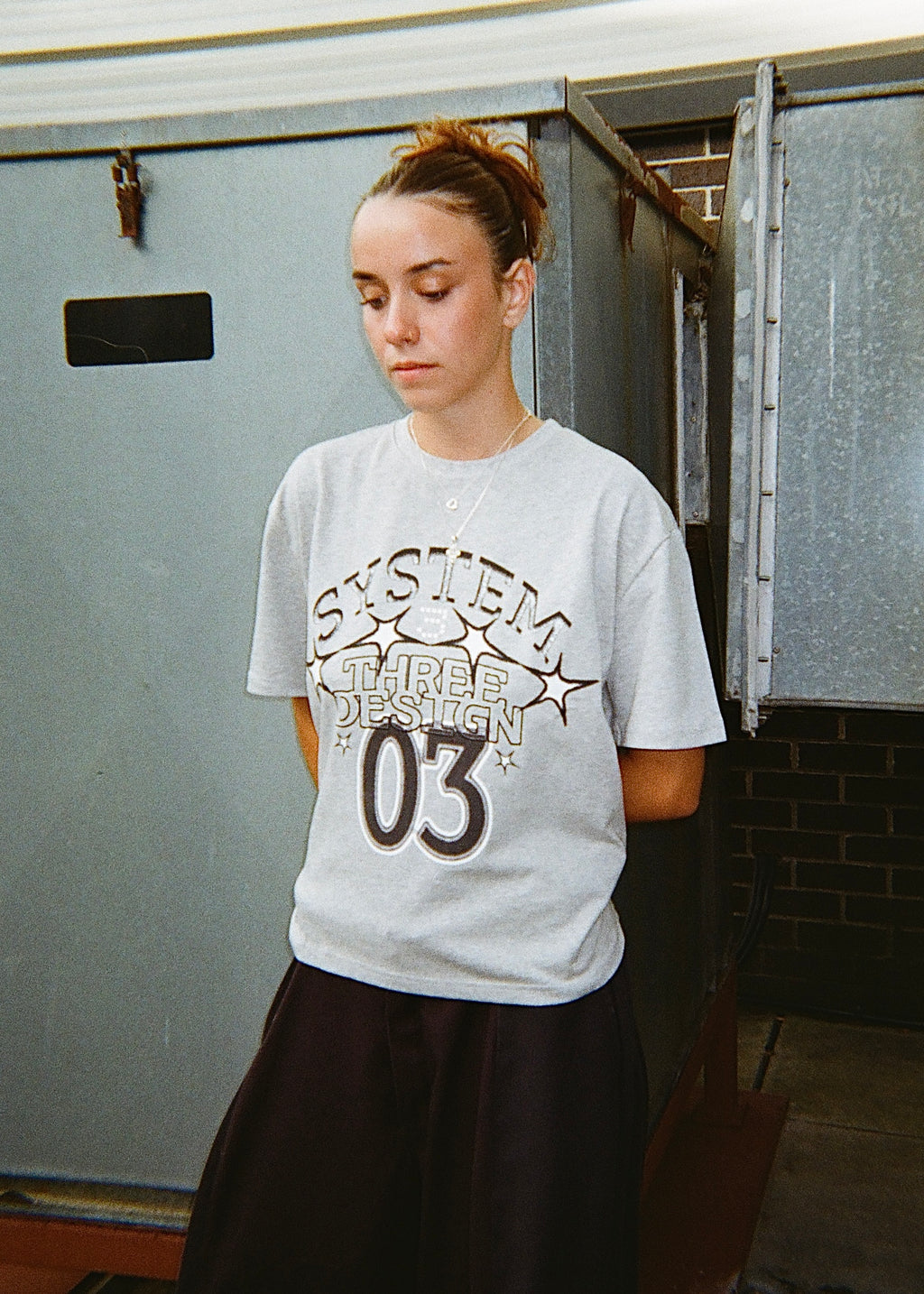 System Three Overlogo Tee - Grey