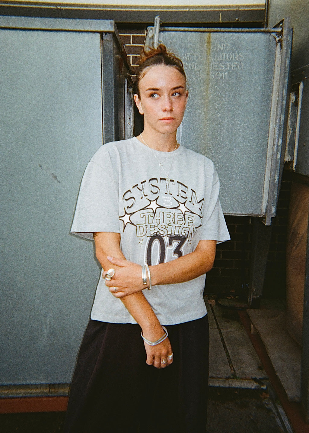 System Three Overlogo Tee - Grey